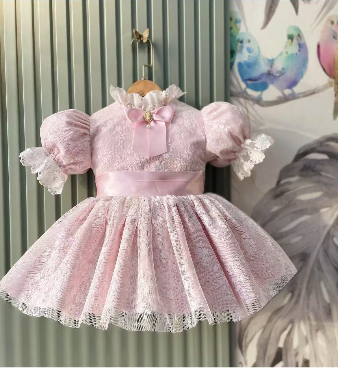 Baby Clothing Dresser - 0-12 anni neonata estate rosa maglia