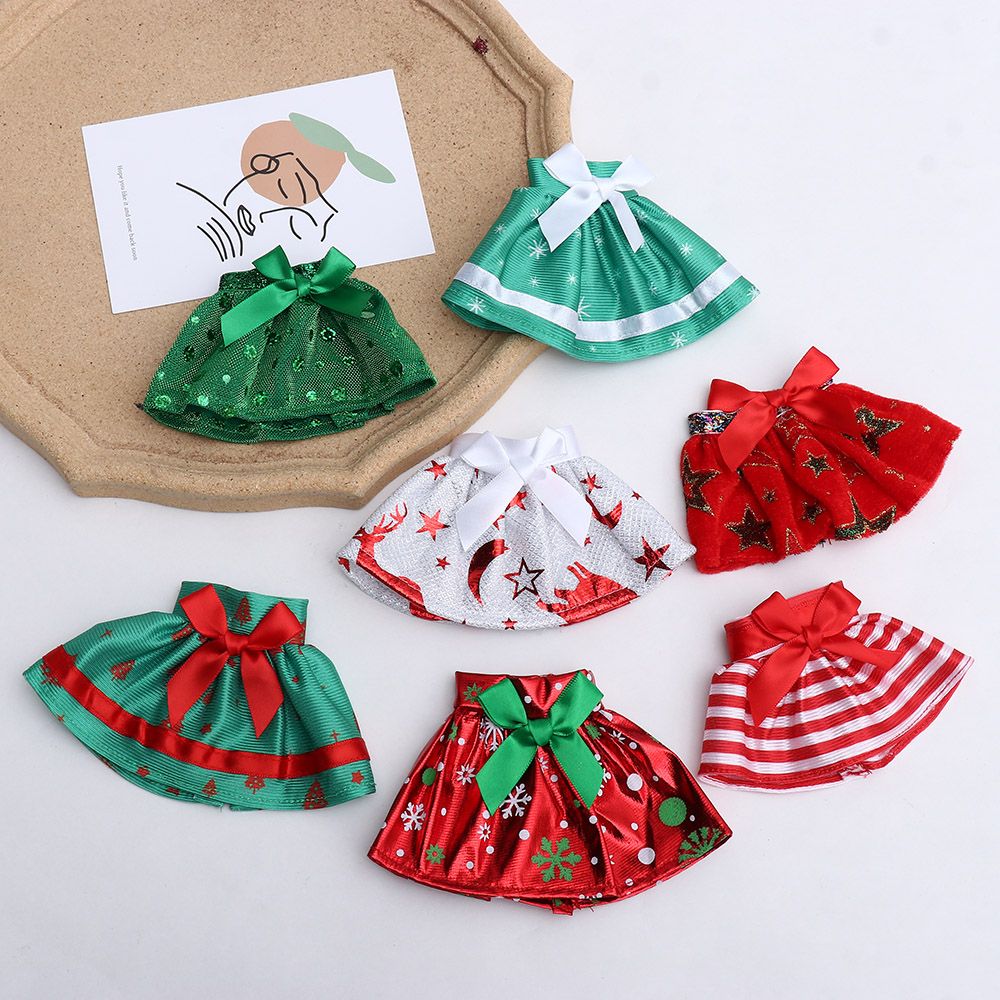Baby Clothing Dresser - Bambola di Natale rossa Abito bianco