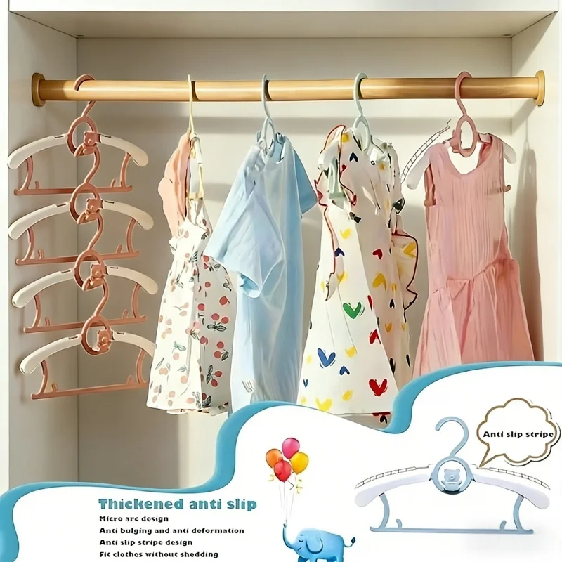 Baby Clothing Hanging Rack - Confezione da 30 Appendiabiti in Plastica