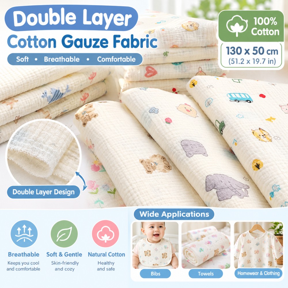 Tessuto in crepe stampato, 130 - Baby Clothing Usa recensione e prezzo